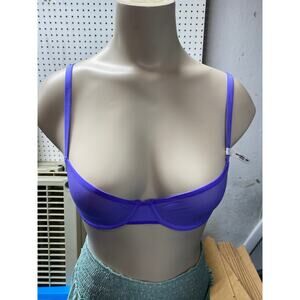 Brand New Aerie Smoothez Women's Size 32D Blue Balconette Bra No Padding